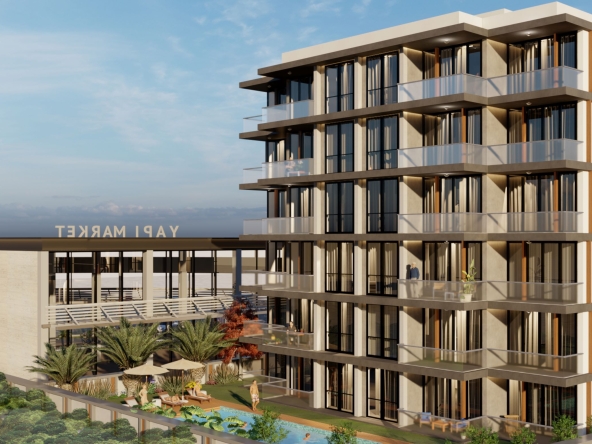 Квартиры 1+1, 2+1 на стадии строительства в микрорайоне Алтынташ, Анталия