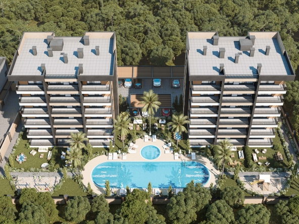 Квартиры 1+1,2+1 на стадии строительства в микрорайоне Алтынташ в солнечном городе Анталия