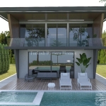 Двухуровневая вилла 4+1 класса люкс с системой умного дома и с бассейном в Кемере на стадии строительства