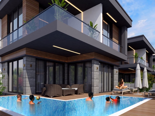 Продажа вилл в Дёшемалты. Новый проект. Виллы 4+1 с бассейном