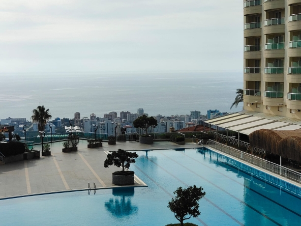 Квартира с видом на море. Меблированная квартира 2+1 в Алании