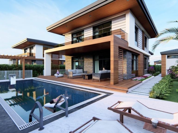 Новые виллы в Белеке. Виллы 4+1 с собственным садом и бассейном.